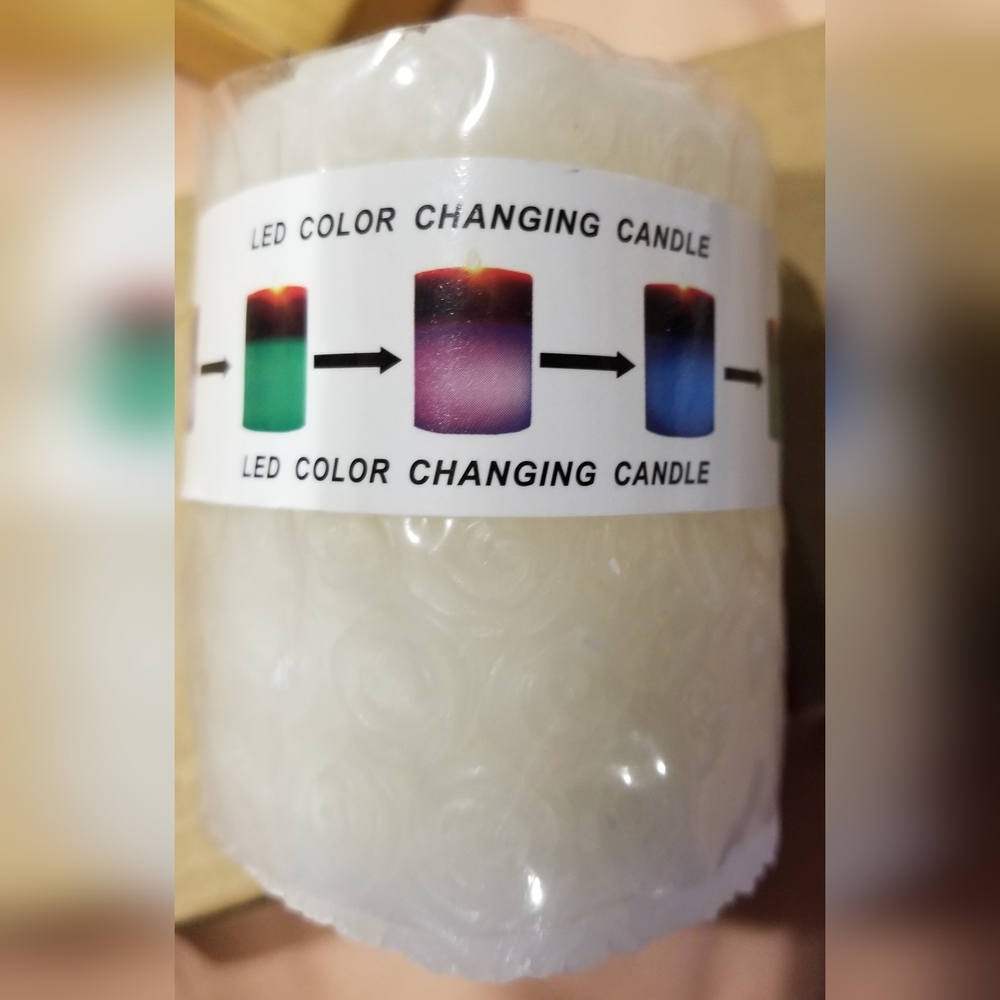 White Rose LED Candle